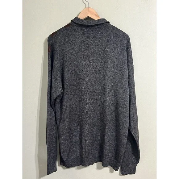 Barry Bricken Mens 100% Silk Long Sleeve Knit Collared Sweater Shirt Size XLarge - Picture 4 of 7